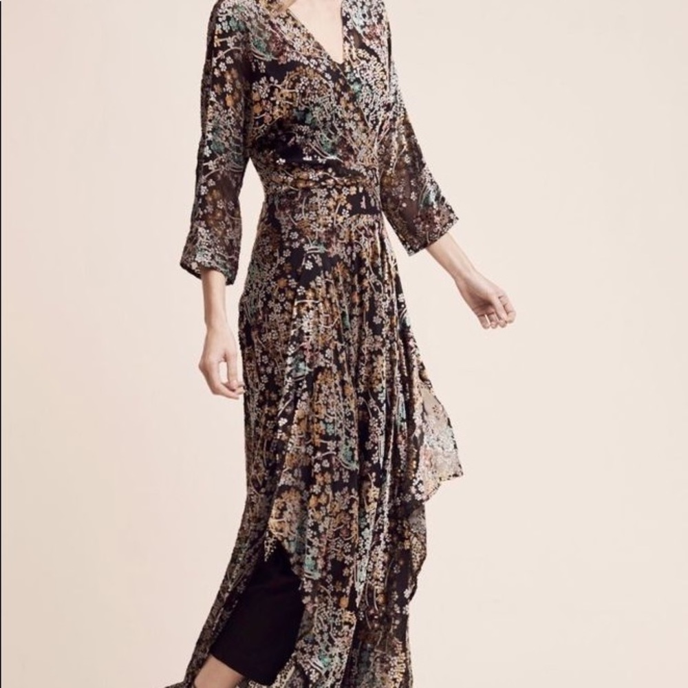 STUNNING velvet & silk dress/jumpsuit